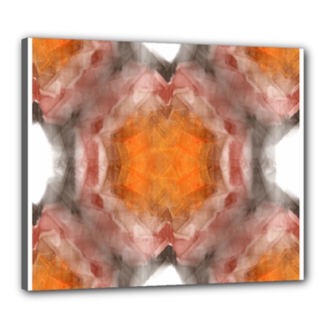 Seamless Background Fractal Canvas 24  X 20  (framed) by hlehnerer