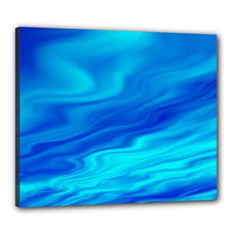 Blue Canvas 24  X 20  (framed)