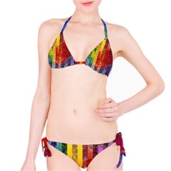 Conundrum I, Abstract Rainbow Woman Goddess  Bikini by DianeClancy