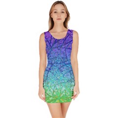 Grunge Art Abstract G57 Bodycon Dress by MedusArt