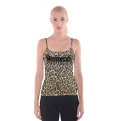 Chocolate Leopard  All Over Print Spaghetti Strap Top by OCDesignss