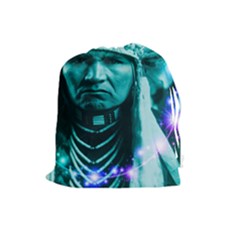 Magical Indian Chief Drawstring Pouch (large)