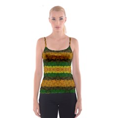Tribal Floral Pattern Spaghetti Strap Top by dflcprintsclothing