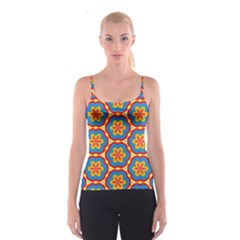 Floral Pattern Spaghetti Strap Top by LalyLauraFLM