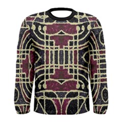 Tribal Grunge Print Long Sleeve T-shirt (men) by dflcprintsclothing