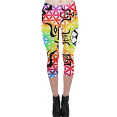 Shamanatrix Galactic Flower * Capri Leggings by Shamanatrix