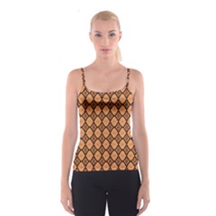 Faux Animal Print Pattern Spaghetti Strap Tops