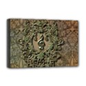 Elegant Clef With Floral Elements On A Background With Damasks Deluxe Canvas 18  x 12   View1
