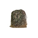 Elegant Clef With Floral Elements On A Background With Damasks Drawstring Pouches (Small)  View1
