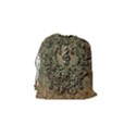 Elegant Clef With Floral Elements On A Background With Damasks Drawstring Pouches (Small)  View2