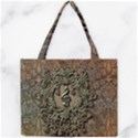 Elegant Clef With Floral Elements On A Background With Damasks Tiny Tote Bags View1