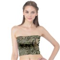 Elegant Clef With Floral Elements On A Background With Damasks Women s Tube Tops View1