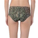 Elegant Clef With Floral Elements On A Background With Damasks Mid-Waist Bikini Bottoms View2