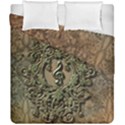 Elegant Clef With Floral Elements On A Background With Damasks Duvet Cover (Double Size) View2