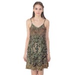 Elegant Clef With Floral Elements On A Background With Damasks Camis Nightgown