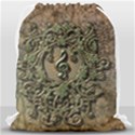 Elegant Clef With Floral Elements On A Background With Damasks Drawstring Bag (Large) View2