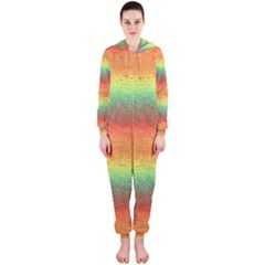 Gradient Chaos Hooded Onepiece Jumpsuit by LalyLauraFLM