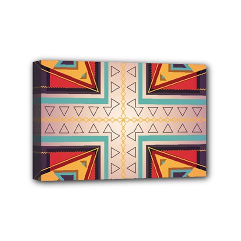 Cross And Other Shapes Mini Canvas 6  X 4  (stretched) by LalyLauraFLM