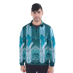Snowboarder With Snowboard Wind Breaker (men) by FantasyWorld7