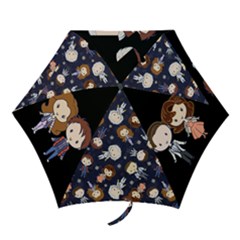 Future Boy And Friends Mini Folding Umbrella by Ellador