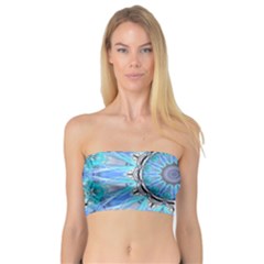 Sapphire Ice Flame, Light Bright Crystal Wheel Bandeau Top by DianeClancy