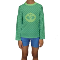 Pj Masks Gekko Kid s Long Sleeve Swimwear by rocketmommy