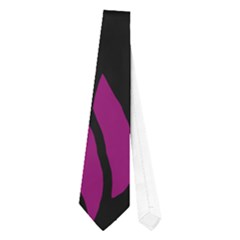 Halloween Raven - Magenta Neckties (one Side) 