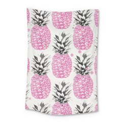 Pink Pineapple Small Tapestry by Brittlevirginclothing