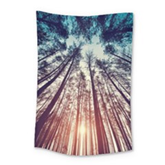 Up View Forest Small Tapestry by Brittlevirginclothing