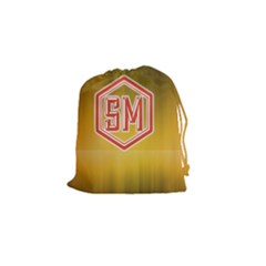 Sm-yellow Drawstring Pouch (small) by TheDean