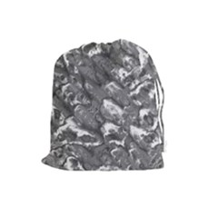 Grey Pouch - Large Drawstring Pouch (large) by TheDean