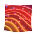 Bokeh Lines Wave Points Swing Square Tapestry (Small) View1