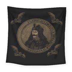 Count Vlad Dracula Square Tapestry (large) by Valentinaart