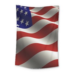 Flag United States Stars Stripes Symbol Small Tapestry by Simbadda