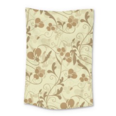 Floral Pattern Small Tapestry by Valentinaart