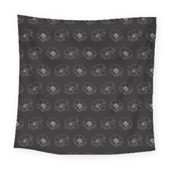 Floral Pattern Square Tapestry (large) by Valentinaart