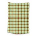 Geometric Tartan Pattern Square Small Tapestry View1