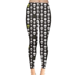 Black Alien Head Women s Leggings