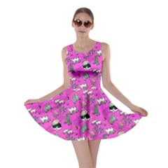 Hiphop Cat Magenta Skater Dress by CoolDesigns