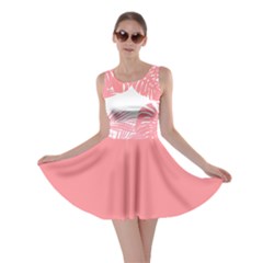 Pink Palm Tree Skater Dress by CoolDesigns