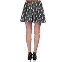 Dark Floral Pattern With Rabbit And Carrot Bunny Skater Skirt View2