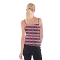 Colorful Argyle Pattern In Pink And Black Spathetti Strap Top View2