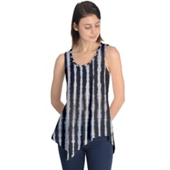 Black Strip Tie Dye Tunic Top by CoolDesigns