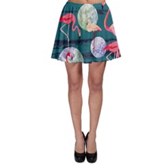 Dark Turquoise World Skater Skirt by CoolDesigns
