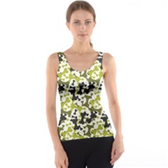 Green Pattern Bone A Dog Tank Top by CoolDesigns