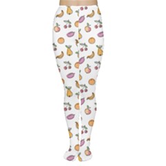 Colorful Hand Drawn Fruits Collection Pattern Tights by CoolDesigns