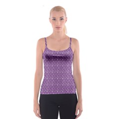 Purple Day Of The Dead Sugar Skull Spathetti Strap Top by CoolDesigns