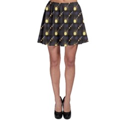 Dark Planets Of Solar System In Orbit Aorund The Sun Skater Skirt by CoolDesigns
