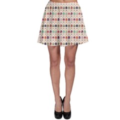 Brown Hot Air Balloon Pattern Skater Skirt by CoolDesigns