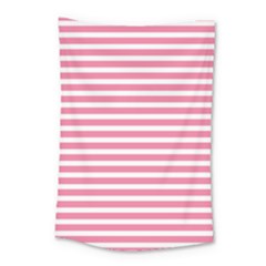 Horizontal Stripes Light Pink Small Tapestry by Mariart